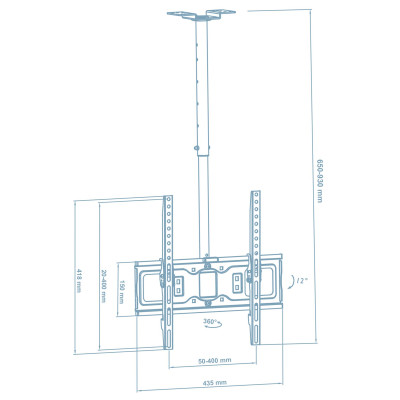 Кронштейн Walfix CM-41B (VESA400х400) Кронштейн Walfix CM-41B (VESA400х400)