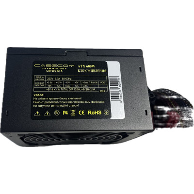 Блок живлення CaseCom CM 600 ATX 600W Блок живлення CaseCom CM 600 ATX 600W