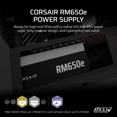 Блок живлення Corsair RM650e (CP-9020302-EU) 650W