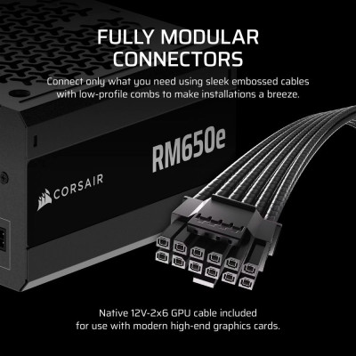 Блок живлення Corsair RM650e (CP-9020302-EU) 650W
