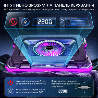 Охолоджуюча підставка для ноутбука GamePro CP950