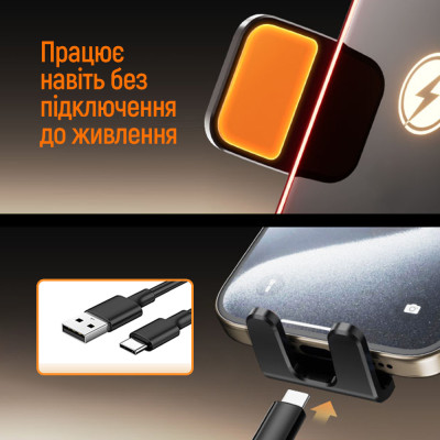 Бездротовий зарядний пристрій СolorWay Ultra-mini 15W Black (CW-CHAW069Q-BK) Бездротовий зарядний пристрій СolorWay Ultra-mini 15W Black (CW-CHAW069Q-BK)