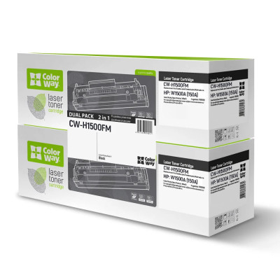 Картридж ColorWay (CW-H1500FM) HP LJ MFP M111/M141 Black Dual Pack (HP W1500A)