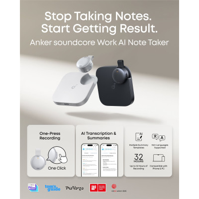 Диктофон Anker SoundCore Work White (D3200G21) Диктофон Anker SoundCore Work White (D3200G21)