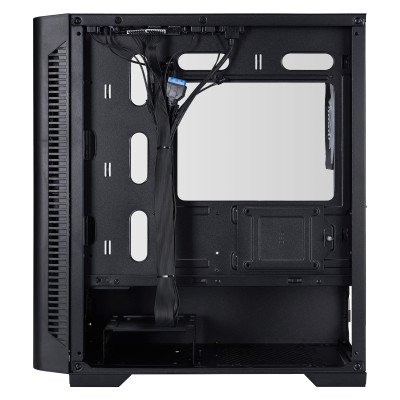 Корпус 1stPlayer D4-M-BK-2F1P-1F1 Black