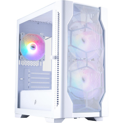 Корпус 1stPlayer D4-M-WH-2F1P-W-1F1-W White
