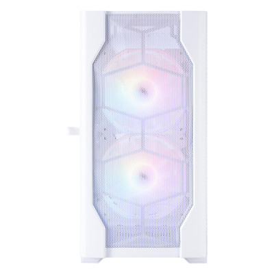 Корпус 1stPlayer D4-M-WH-2F1P-W-1F1-W White