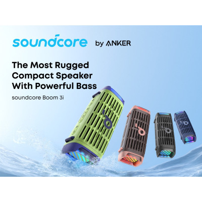 Акустична система Anker SoundCore Boom 3i Brown (D5100080) Акустична система Anker SoundCore Boom 3i Brown (D5100080)