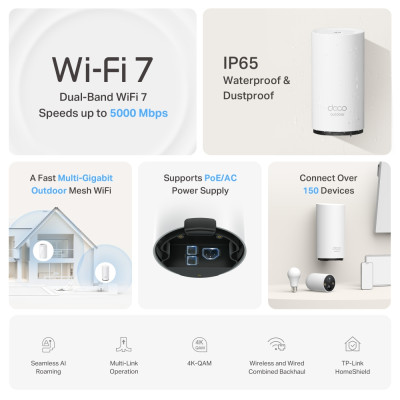 WiFi Mesh-система TP-Link Deco BE25-Outdoor (1-pack) WiFi Mesh-система TP-Link Deco BE25-Outdoor (1-pack)