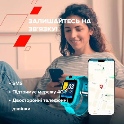 Дитячий смарт-годинник Canyon Jondy KW-44 4G Camera GPS Music Blue (CNE-KW44BL) Дитячий смарт-годинник Canyon Jondy KW-44 4G Camera GPS Music Blue (CNE-KW44BL)