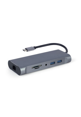 Док станція Cablexpert USB-C 7-в-1 (A-CM-COMBO7-01)