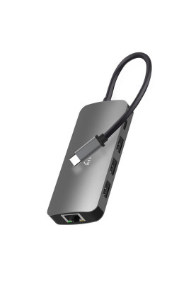 Док-станція Media-Tech USB-C HDMI/USB 3.0x3/RJ45/SD/MicroSD/PD 100W (MT5044)