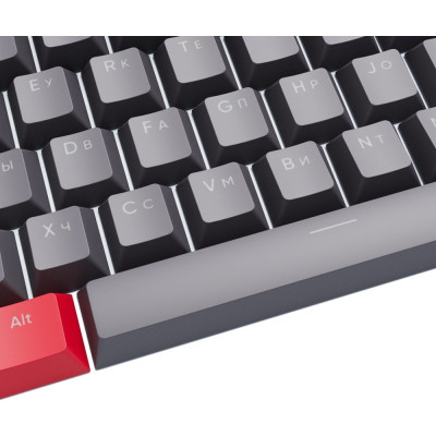 Набір кейкапів Dark Project PBT KS-42 ENG/UA/RU Black/Red (DP-KS-0042)