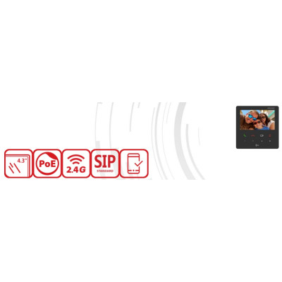 IP-відеодомофон Hikvision DS-KH6110-WE1 Black IP-відеодомофон Hikvision DS-KH6110-WE1 Black