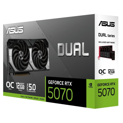 Відеокарта GF RTX 5070 12GB GDDR7 Dual OC Asus (DUAL-RTX5070-O12G)