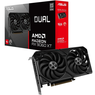 Відеокарта AMD Radeon RX 9060 XT 16GB GDDR6 Dual Asus (DUAL-RX9060XT-16G)