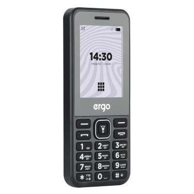 Мобiльний телефон Ergo E242 Dual Sim Black Мобiльний телефон Ergo E242 Dual Sim Black