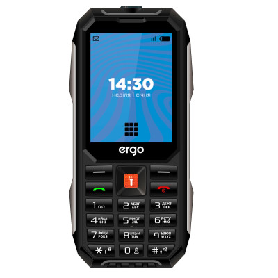 Мобiльний телефон Ergo E283 Dual Sim Black Мобiльний телефон Ergo E283 Dual Sim Black