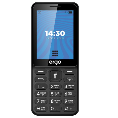 Мобiльний телефон Ergo E284 Dual Sim Black Мобiльний телефон Ergo E284 Dual Sim Black