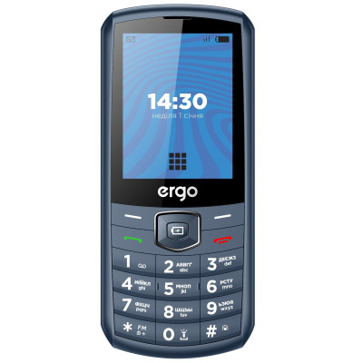 Мобiльний телефон Ergo E285 Dual Sim Blue Мобiльний телефон Ergo E285 Dual Sim Blue
