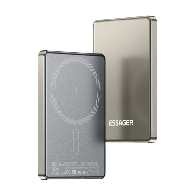 Універсальна мобільна батарея Essager Cross-Border 5000mAh 20W Magsafe/PD/QC3.0 Grey (EDY5K-YJ0A-Z) Універсальна мобільна батарея Essager Cross-Border 5000mAh 20W Magsafe/PD/QC3.0 Grey (EDY5K-YJ0A-Z)