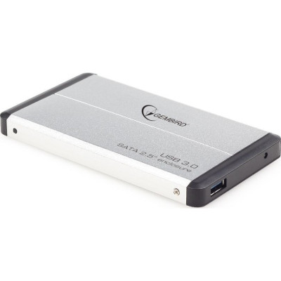Зовнішня кишеня Gembird для підключення SATA HDD 2.5`, USB 3.0, Silver (EE2-U3S-2-S)