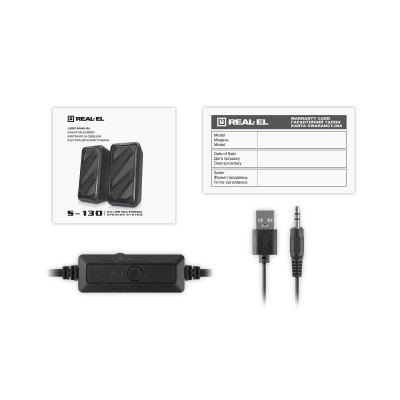 Акустична система REAL-EL S-130 Black