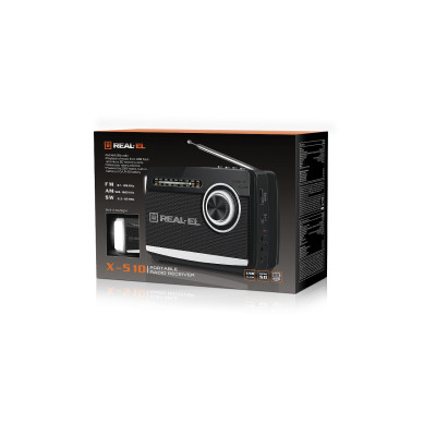 Радіоприймач REAL-EL X-510 Black Радіоприймач REAL-EL X-510 Black