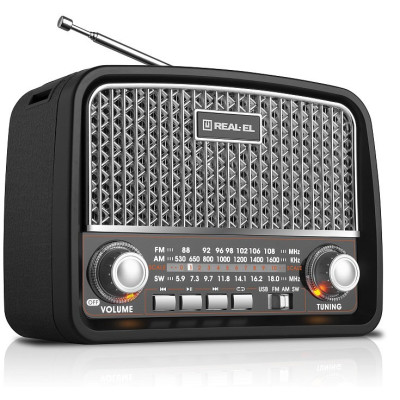 Радіоприймач REAL-EL X-520 Black Радіоприймач REAL-EL X-520 Black