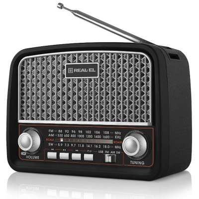 Радіоприймач REAL-EL X-520 Black Радіоприймач REAL-EL X-520 Black