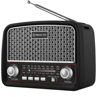 Радіоприймач REAL-EL X-520 Black Радіоприймач REAL-EL X-520 Black