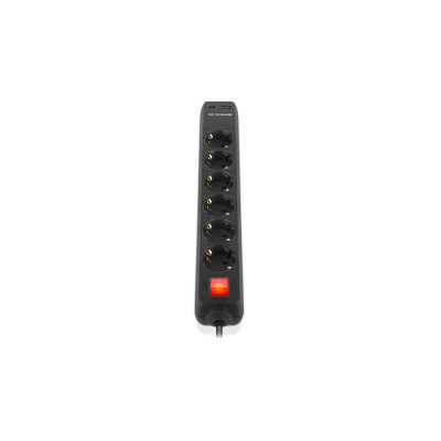 Фільтр живлення REAL-EL RS-Protect 605 3м Black (EL122300041)