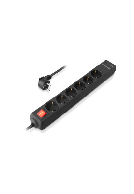 Фільтр живлення REAL-EL RS-Protect 605 3м Black (EL122300041)