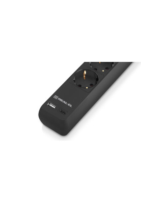 Фільтр живлення REAL-EL RS-Protect 605 3м Black (EL122300041)