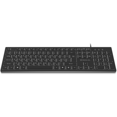 Клавіатура REAL-EL RK-7050 Black Клавіатура REAL-EL RK-7050 Black