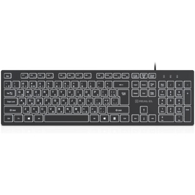 Клавіатура REAL-EL RK-7050 Black Клавіатура REAL-EL RK-7050 Black