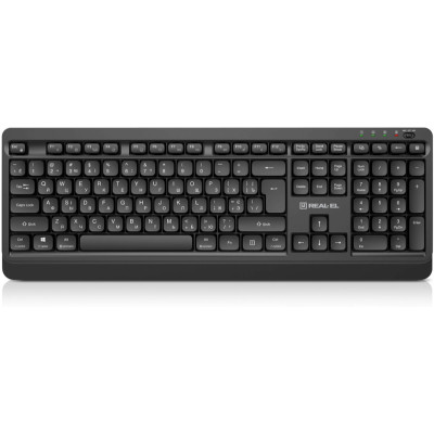 Клавіатура бездротова REAL-EL RK-760W Black Клавіатура бездротова REAL-EL RK-760W Black