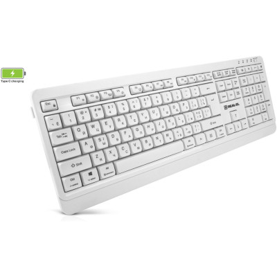 Клавіатура бездротова REAL-EL RK-761W White Клавіатура бездротова REAL-EL RK-761W White