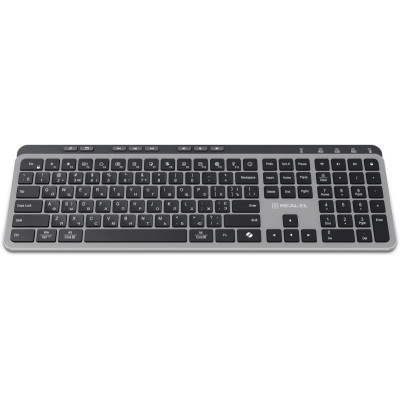 Клавіатура бездротова REAL-EL RK-737W Black/Grey