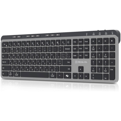 Клавіатура бездротова REAL-EL RK-737W Black/Grey Клавіатура бездротова REAL-EL RK-737W Black/Grey