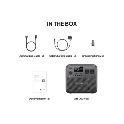 Зарядна станція Bluetti Elite 200 V2, 2600W, 2073Wh