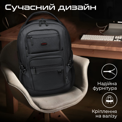 Рюкзак для ноутбука Promate Elitepack Lite 15.6" Black