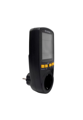 Енергометр цифровий (W/V/A/C/Hz/KWh) СolorWay для розетки (16A/3680W) (CW-VM16-02D)