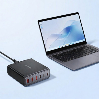 Мережевий зарядний пристрій Essager Engine 85W GaN (3xUSB-A, 3xUSB-C) Black (EZC85W-SXB0G-Z) Мережевий зарядний пристрій Essager Engine 85W GaN (3xUSB-A, 3xUSB-C) Black (EZC85W-SXB0G-Z)