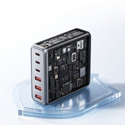 Мережевий зарядний пристрій Essager Engine 85W GaN (3xUSB-A, 3xUSB-C) Black (EZC85W-SXB0G-Z) Мережевий зарядний пристрій Essager Engine 85W GaN (3xUSB-A, 3xUSB-C) Black (EZC85W-SXB0G-Z)