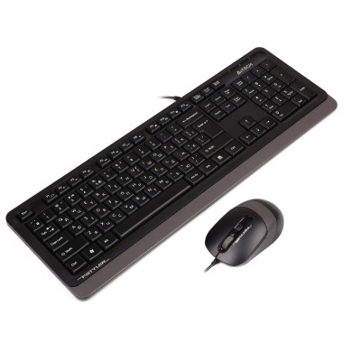 Комплект (клавіатура, миша) A4Tech F1010 Black/Grey