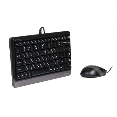 Комплект (клавіатура, миша) A4Tech Fstyler F1110 Grey USB