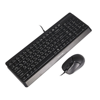 Комплект (клавіатура, миша) A4Tech F1512 Black