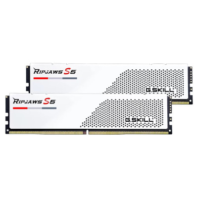 Модуль пам`ятi DDR5 2x16GB/6400 G.Skill Ripjaws S5 White (F5-6400J3648F16GX2-RS5W)