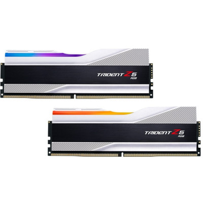 Модуль пам`ятi DDR5 2x16GB/7600 G.Skill Trident Z5 RGB Silver (F5-7600J3646G16GX2-TZ5RS) Модуль пам`ятi DDR5 2x16GB/7600 G.Skill Trident Z5 RGB Silver (F5-7600J3646G16GX2-TZ5RS)